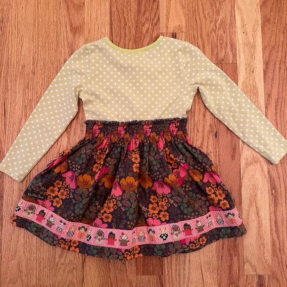 ❌SOLD❌ Matilda Jane Size 2t 2 Make Believe As A Princess Dress Fall Polka Dots - Picture 4 of 9